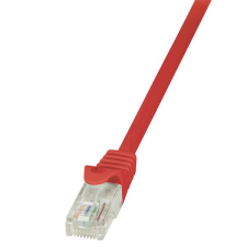 LogiLink UTP patch kábel CAT5e 0.5m piros (CP1024U) (CP1024U) kábel és adapter