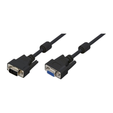 LogiLink VGA kábel, HD15/M   HD15/F 1080p 2x ferrit 10m (CV0019) (CV0019) kábel és adapter