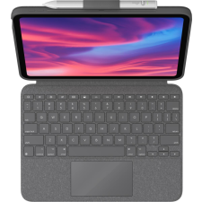 Logitech Combo Touch Apple iPad 10.9" Billentyűzetes Tok - Oxfordi Szürke (Német) tablet tok