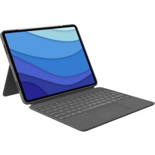 Logitech Combo Touch billentyűzetes tok 12.9"-os iPad Pro-hoz (Gen 5-6), UK Angol, oxfordiszürke (920-010214) tablet tok