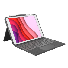 Logitech Combo Touch iPad 7. és 8. gen tok + angol UK billentyűzet szürke (920-009629) (920-009629) tablet tok