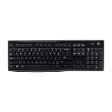 Logitech K270 billentyűzet Vezeték nélküli RF QWERTZ Magyar Fekete, Ezüst (920-003738) billentyűzet