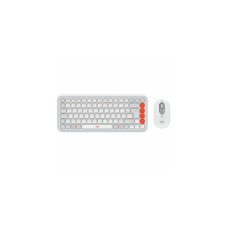 Logitech Pop Icon Combo Bluetooth Billentyűzet FR + Egér - Fehér / Szürke (920-013110) billentyűzet