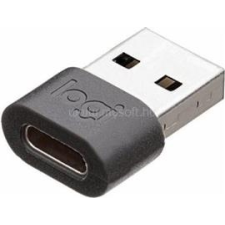 Logitech Zone USB-A apa / USB-C anya Adapter (989-000982) kábel és adapter