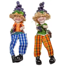  Lógólábú szőlő sapis gyerek poly 10cm dekorációs kellék