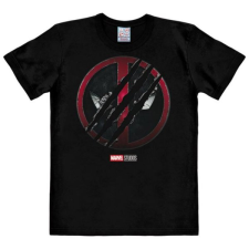 Logoshirt Marvel Deadpool és Wolverine: Ripped Logo - férfi póló, M ajándéktárgy