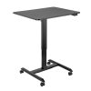  Loiglink Elektromosan állítható ülő-álló munkaállomás, 1 motoros, gurítható, fekete