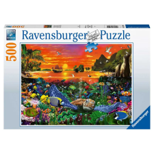 Loko Puzzle 500 db - Teknős a korallzátonyon puzzle, kirakós