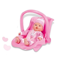 Loko Toys Loko baba autósüléssel, 37 cm, LOKO-98123 baba
