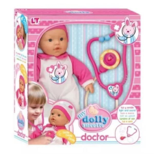 Loko Toys Loko: Puha funkciós baba orvosi készlettel - 37 cm baba