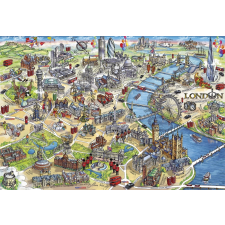 Londoni nevezetességek puzzle 500 darabos puzzle, kirakós