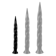  Long Tail Dildo S – fekete prémium dildó 34 x 3,5 cm műpénisz, dildó