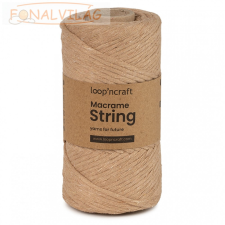 Loop'ncraft Macrame String (Kifésülhető), 3mm - Bézs rövidáru