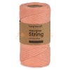 Loop'ncraft Macrame String (Kifésülhető), 3mm - Lazac (narancsos pink)