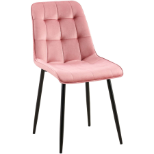 Loraville Gifford bársony étkezőszék pink-fekete 324697 bútor