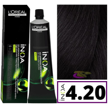 LOREAL INOA ammóniamentes hajfesték 4.20 hajfesték, színező