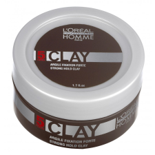 Loreal Professionel Homme Clay extra erős tartású wax matt hatással, 50 ml hajformázó