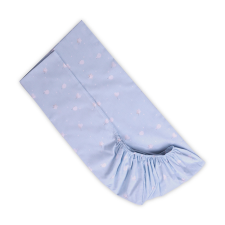 Lorelli gumis lepedő 60x120 + 15cm - Train Blue babaágynemű, babapléd