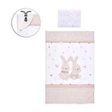 Lorelli Lorelli 5 részes ágynemű garnitúra - Honey Bunny Beige babaágynemű, babapléd