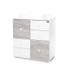 Lorelli Lorelli Cupboard pelenkázó komód - White & Artwood ÚJ