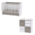Lorelli Lorelli Dream kiságy 60x120 + Cupboard pelenkázó komód - White & Coffee