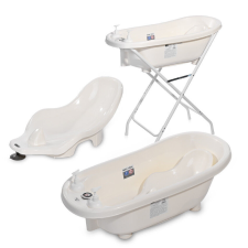 Lorelli Lorelli kád leeresztő dugóval, babatartóval 88 cm - White babaápolási kellék