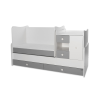 Lorelli Lorelli MiniMax kombi ágy 72x190 - White & Stone Grey