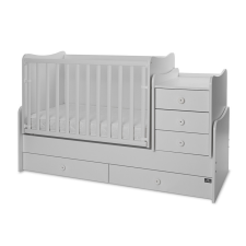 Lorelli Maxi Plus kombi ágy 70x160 - Trio White kiságy, babaágy