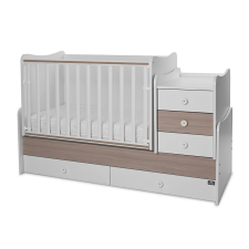 Lorelli Maxi Plus kombi ágy 70x160 - White &amp; Amber ÚJ kiságy, babaágy