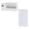  Lorelli MiniMax kombi ágy 72x190 + Exclusive szekrény - White