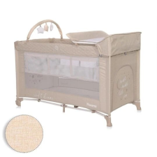 Lorelli Noemi 2 Plus multifunkciós utazóágy - Fog Beige Star utazóágy