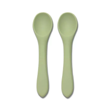 Lorelli Szilikon kanál 2db - Fresh Green babaétkészlet