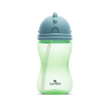 Lorelli szívószálas sport itató - Blue/Green itatópohár