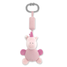 Lorelli Toys Campanula plüss babakocsi játék - Pink Unikornis bébijáték babakocsira