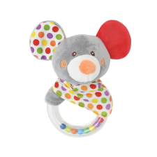 Lorelli Toys Plüss csörgő karika - Egér csörgő