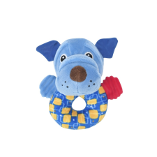 Lorelli Toys Plüss csörgő karika - Kék kutyus csörgő
