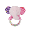  Lorelli Toys Plüss csörgő karika - Pink elefánt