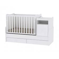 Lorelli Trend PLUS kombi ágy 70x165 - Trió White / Fehér kiságy, babaágy