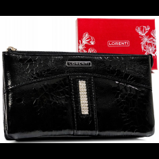  Lorenti Női Bőr Pénztárca Kulcstartóval 76121-Mkr-9320 Black – Fekete