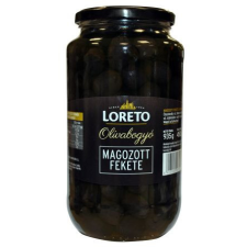 Loreto Loreto magozott fekete olivabogyó 900 g konzerv