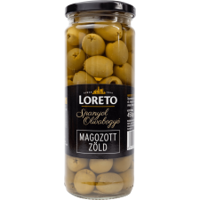 Loreto Loreto queen zöld magozott olívabogyó 227 g reform élelmiszer