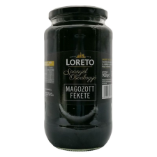 Loreto magozott fekete olivabogyó 900g konzerv