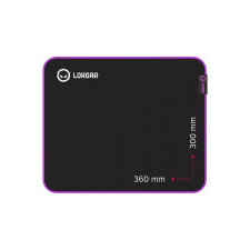 LORGAR Main 313 360x300x3mm fekete/lila egérpad egérpad