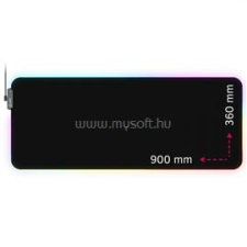 LORGAR Steller 919 900x360x3mm fekete egérpad (LRG-GMP919) egérpad