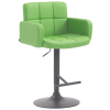 Los Angeles bárszék állítható magasságú fekete-zöld 318169