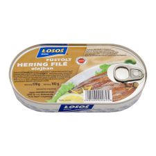 Losos füstölt heringfilé olajban 170 g konzerv
