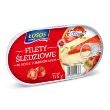 Losos heringfilé paradicsomszószban 175 g konzerv