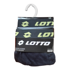  Lotto férfi pamut boxeralsó - 2 db/csomag - fekete - M