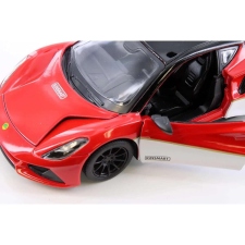  Lotus Emira piros/fehér/fekete hátrahúzós autó 1:34 makett