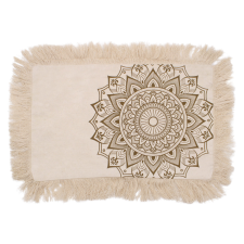 Lótusz Mandala Párnahuzat - 30x50cm - bronz lakástextília